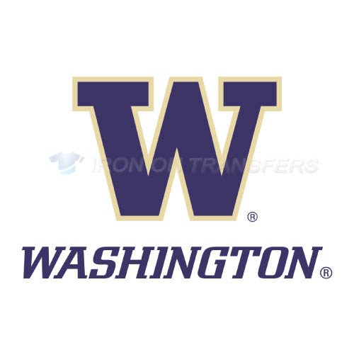 Washington Huskies Logo T-shirts Iron On Transfers N6895 - Click Image to Close